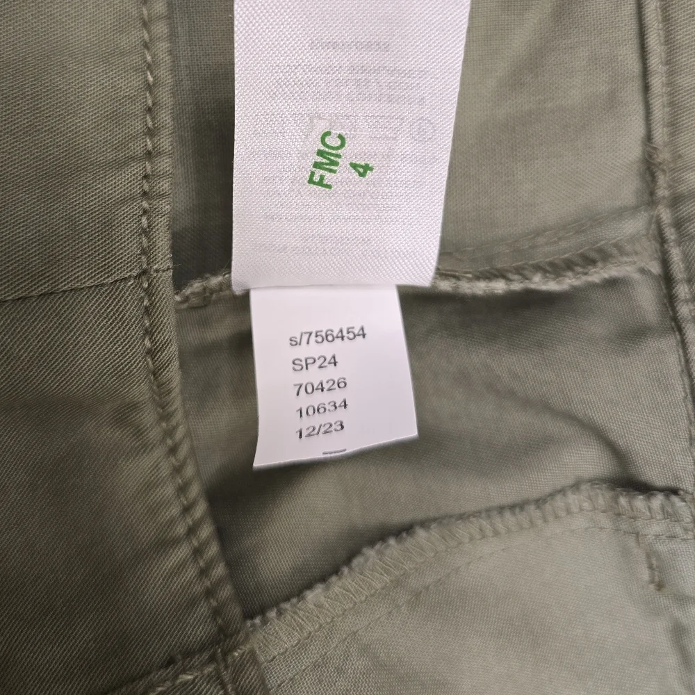 Loft Poplin Wide Leg Pants Green Size 8P - Picture 7 of 9